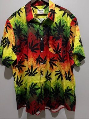 Tunevuse Marihuana Button-Down Shirt size XXL